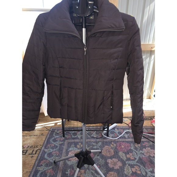 Kenneth Cole Reaction Brown  Down & Feather Filled Puffer Jacket Size M Womens - Picture 2 of 6